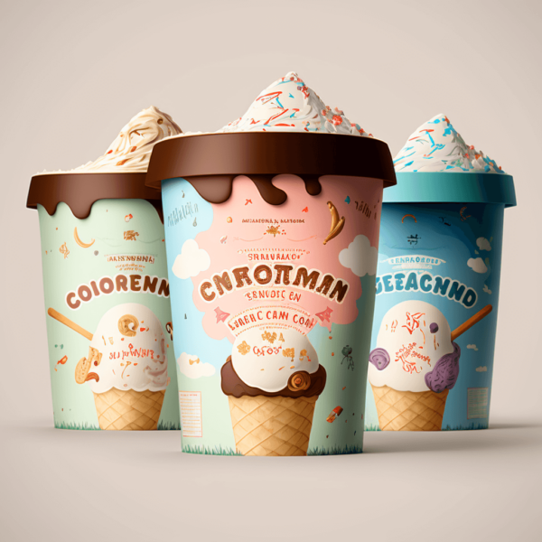 Packaging of ice cream 01