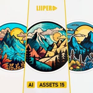 Mountains Stickers Collection