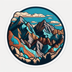 mountains stickers 02