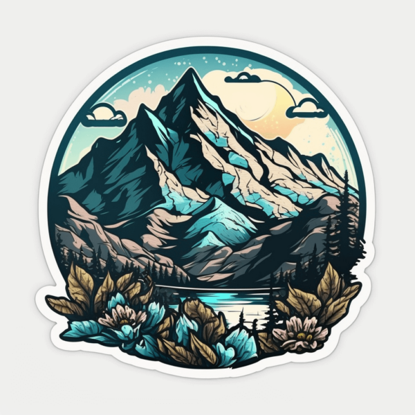 mountains stickers 03