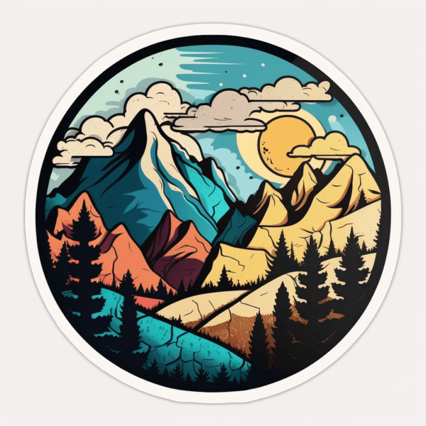 mountains stickers 05