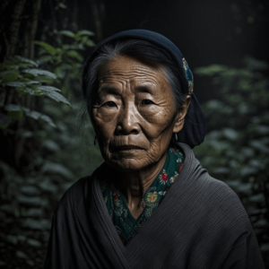 Chinese village woman 01