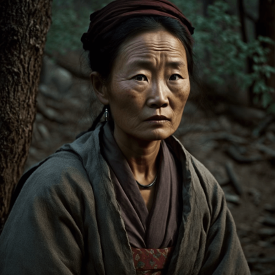 Chinese village woman 04