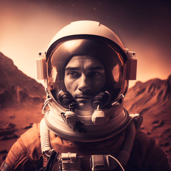 astronaut in Mars 01