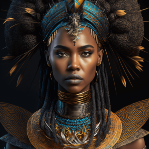 beautiful female tribal queen 01