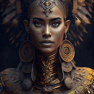 beautiful female tribal queen 02
