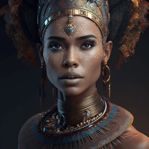 beautiful female tribal queen 03