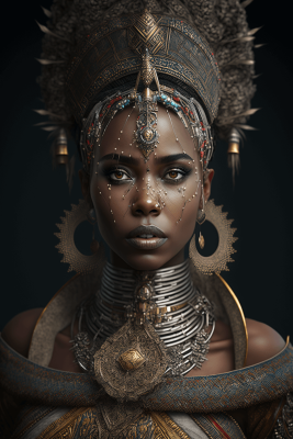 beautiful female tribal queen 04