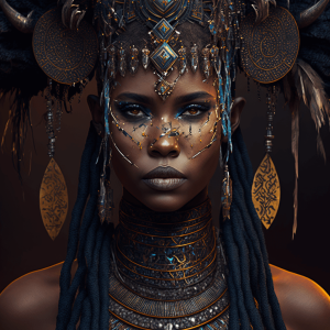 beautiful female tribal queen 06