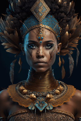beautiful female tribal queen 07