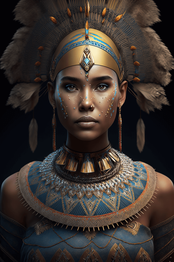 beautiful female tribal queen 08
