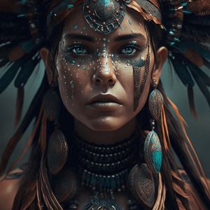 beautiful female tribal shaman 01