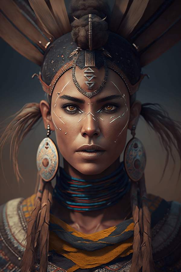 beautiful female tribal shaman 02