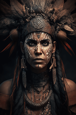 beautiful female tribal shaman 04