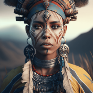 beautiful female tribal shaman 07