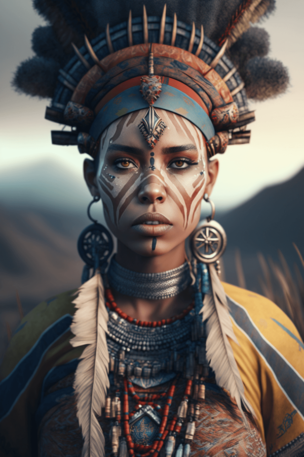 beautiful female tribal shaman 07
