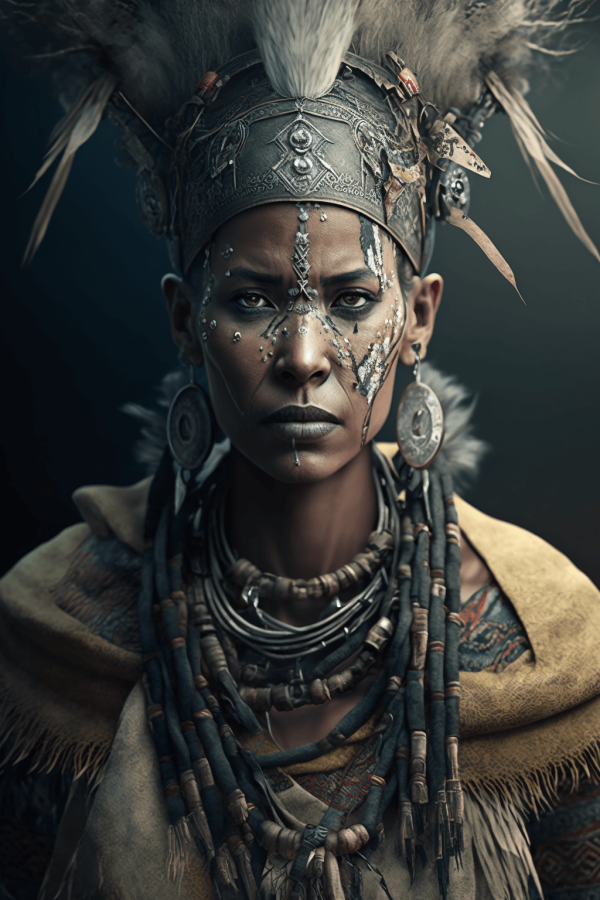 beautiful female tribal shaman 08