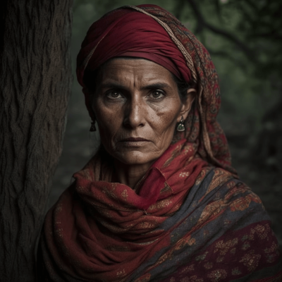 indian village woman 03
