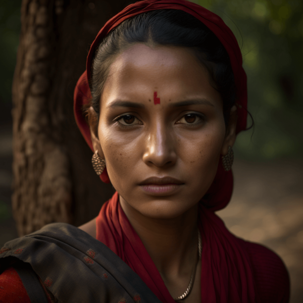 indian village woman 04