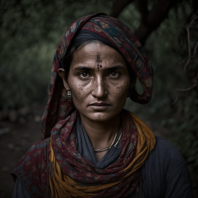 indian village woman 06