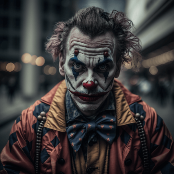 portrait of an clown cosplay 01