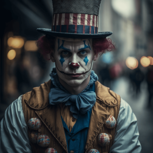 portrait of an clown cosplay 07