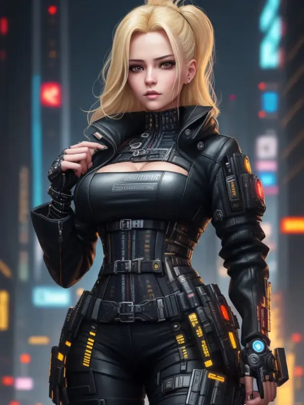 blonde woman cyberpunk 05