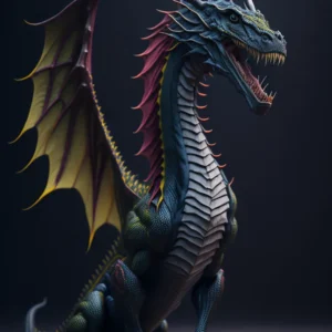 full body colorfull Dragon 19