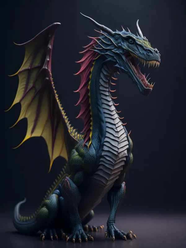 full body colorfull Dragon 19