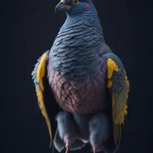 full body colorfull Pigeon 08