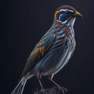 full body colorfull Sparrow 06