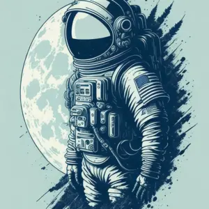 Astronaut on the Moon 01