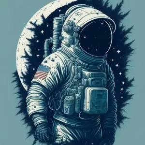 Astronaut on the Moon 04