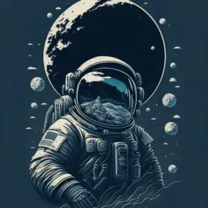 Astronaut on the Moon 07