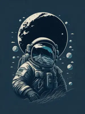 Astronaut on the Moon 07