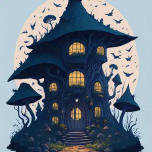 Big Mushroom House Fairy 01