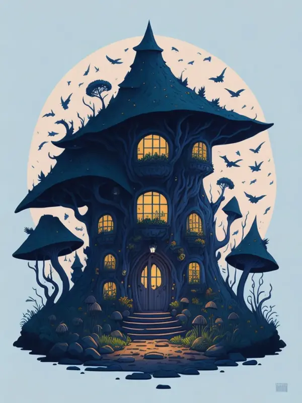 Big Mushroom House Fairy 01