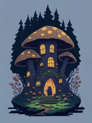 Big Mushroom House Fairy 03