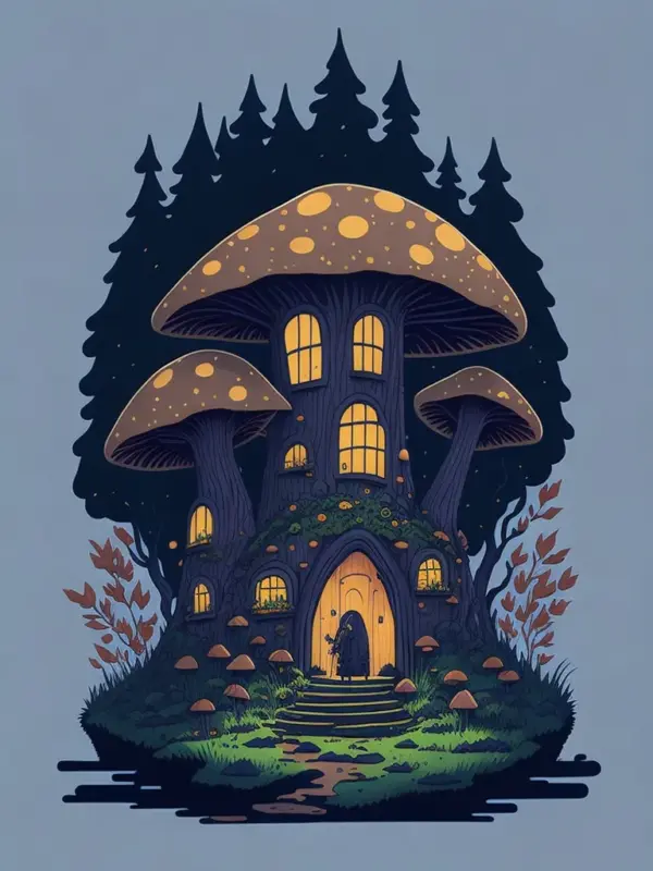 Big Mushroom House Fairy 03
