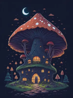 Big Mushroom House Fairy 05