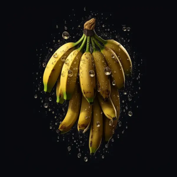 bananas with drops of water 12