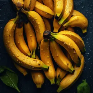 bananas with drops of water 13