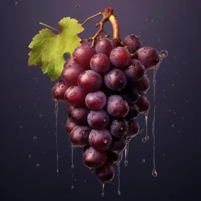 grape with drops of water 15