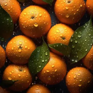 oranges with drops of water 12