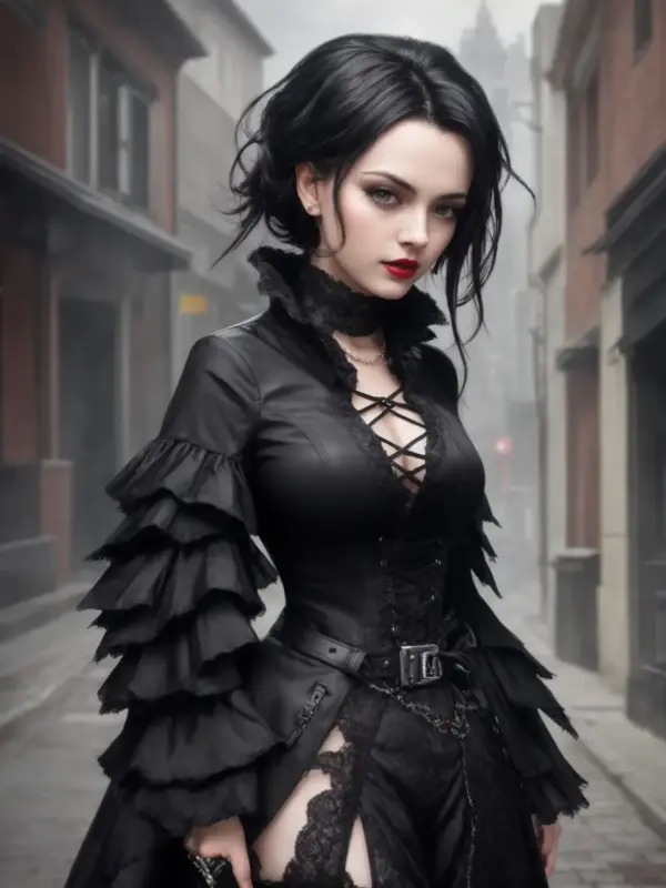 woman Gothicpunk 08 03