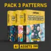 Pack 3 Patterns Bundle - AI ASSET 199