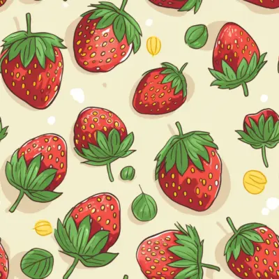 Strawberry pattern 05