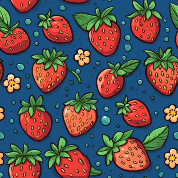 Strawberry pattern 10