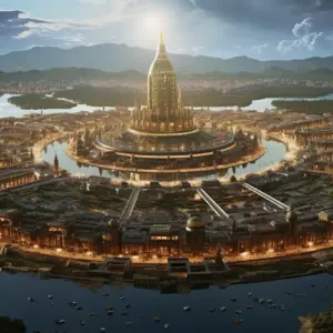 vision of the mythical city of Atlantis 01