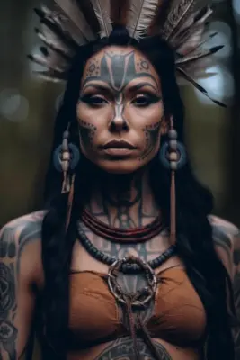 woman Indian warrior Cherokee 10